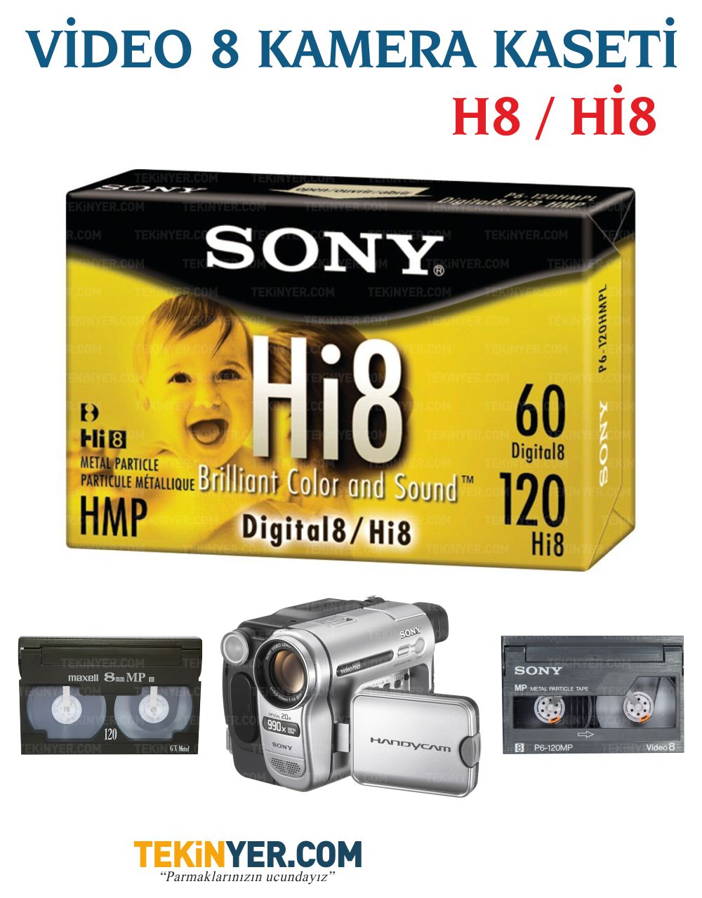 Video 8 Hi8 Analog-Digital Kasetten Kayıt Aktarım Eski Kaset Görüntü ve Ses Aktarımı