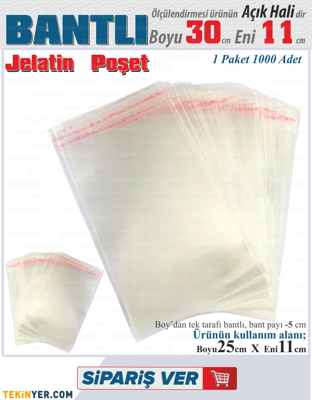 11x30 Bantlı Jelatin