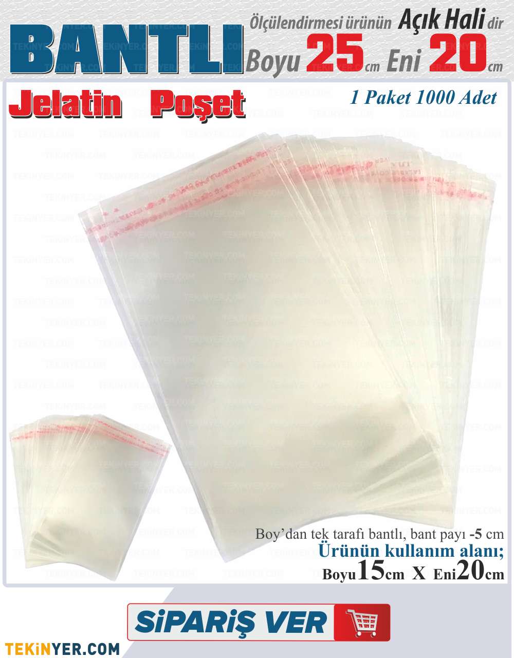20x25 Bantlı Jelatin