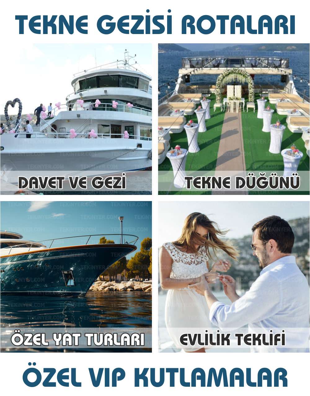 Tekne Gezisi Rotaları