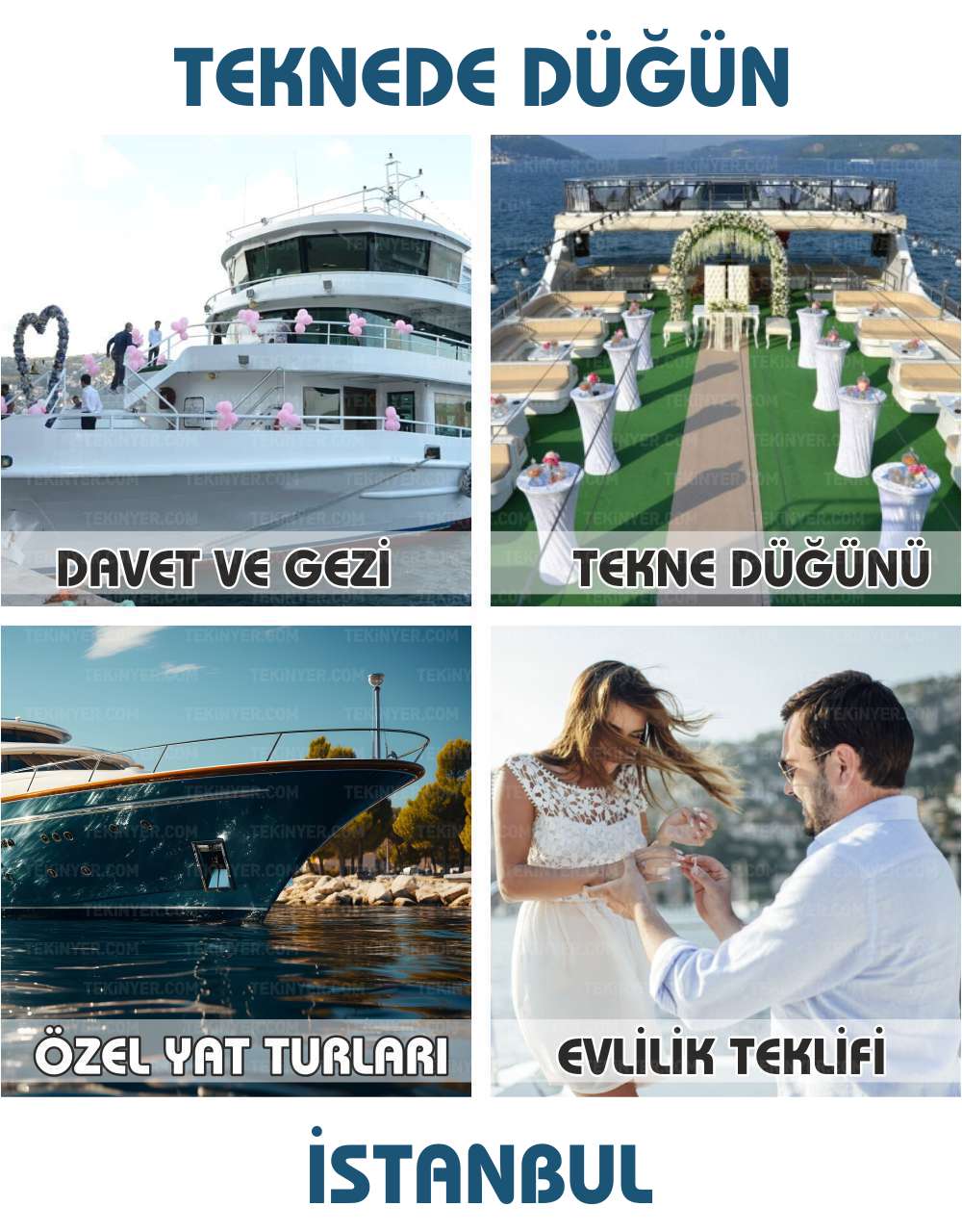 Teknede Düğün İstanbul